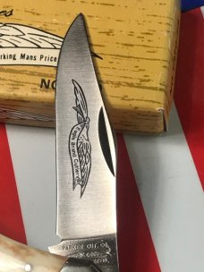Vintage Parker Eagle Brand Unusual 3 Blade Lock Back Knife w/ App Smooth Bone Handles -NOS +Orig Box Vintage Parker Eagle Brand Unusual 3 Blade Lock Back Knife w/ App Smooth Bone Handles -NOS +Orig Box