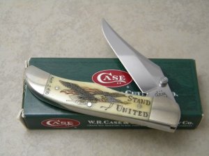 Case XX USA 2003 W.R. Case & Sons Cutlery Bone 61265L Linerlock Folding Hunter Knife NIB
