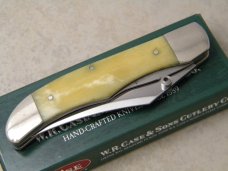 Case XX USA 2003 W.R. Case & Sons Cutlery Bone 61265L Linerlock Folding Hunter Knife NIB Case XX USA 2003 W.R. Case & Sons Cutlery Bone 61265L Linerlock Folding Hunter Knife NIB