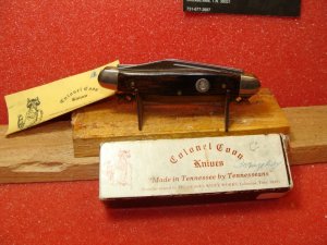 COLONEL COON TENN KNIFE WORKS 1982-84  STOCKMAN SMOOTH WOOD HANDLES 