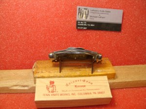 COLONEL COON TENN KNIFE WORKS 1982-84  MEDIUM CONGRESS SMOOTH BONE HANDLES 