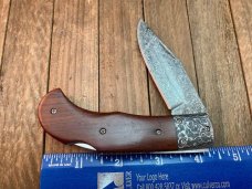 A.G. Russell Seki Japan Made Damascus Lockback Cocobolo Handles A.G. Russell Seki Japan Made Damascus Lockback Cocobolo Handles