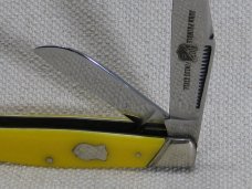 JOHN PRIMBLE BELKNAP HDW. & MFG. CO. 5371 ☆ (BOKER) YELLOW STOCKMAN JOHN PRIMBLE BELKNAP HDW. & MFG. CO. 5371 ☆ (BOKER) YELLOW STOCKMAN