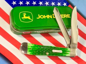 Case xx 4" Trapper w/ John Deere Shield and John Deere Green Handles -NOS