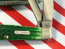 Case xx 4" Trapper w/ John Deere Shield and John Deere Green Handles -NOS Case xx 4" Trapper w/ John Deere Shield and John Deere Green Handles -NOS
