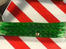 Case xx 4" Trapper w/ John Deere Shield and John Deere Green Handles -NOS Case xx 4" Trapper w/ John Deere Shield and John Deere Green Handles -NOS