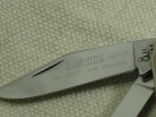 QUEEN CUTLERY CO. USA BARLOW 8075 1980 "THE RAWHIDE SERIES" WOOD HANDLES QUEEN CUTLERY CO. USA BARLOW 8075 1980 "THE RAWHIDE SERIES" WOOD HANDLES