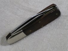 QUEEN CUTLERY CO. USA BARLOW 8075 1980 "THE RAWHIDE SERIES" WOOD HANDLES QUEEN CUTLERY CO. USA BARLOW 8075 1980 "THE RAWHIDE SERIES" WOOD HANDLES