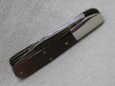 QUEEN CUTLERY CO. USA BARLOW 8075 1980 "THE RAWHIDE SERIES" WOOD HANDLES QUEEN CUTLERY CO. USA BARLOW 8075 1980 "THE RAWHIDE SERIES" WOOD HANDLES