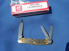 NOS Zwilling J. A. Henckels Solingen Germany Large 3 blade Stockman pocket knife Model HK-7-MTM NOS Zwilling J. A. Henckels Solingen Germany Large 3 blade Stockman pocket knife Model HK-7-MTM