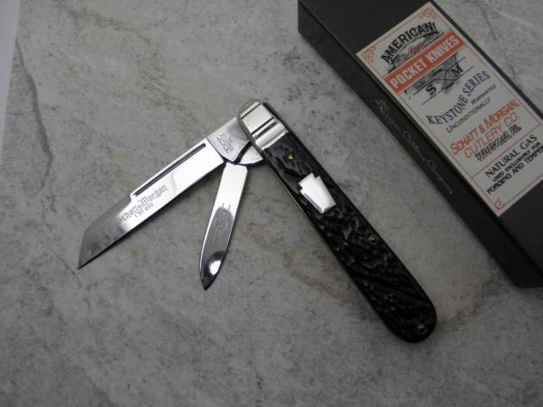 Schatt & Morgan, Keystone Series XVIII Pennsylvania Brown Berry Worm Groove English Jack #042429, Schatt & Morgan, Keystone Series XVIII Pennsylvania Brown Berry Worm Groove English Jack #042429,