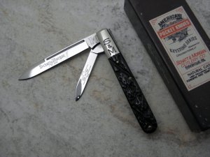 Schatt & Morgan, Keystone Series XVIII Penn. Brown Berry Worm Groove Horticulturists knife #042297