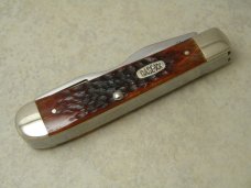 Case XX USA 1 Dot (1999) Chestnut Bone 6254 HBSS Hobo Trapper Knife in Box Case XX USA 1 Dot (1999) Chestnut Bone 6254 HBSS Hobo Trapper Knife in Box