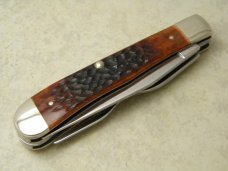 Case XX USA 1 Dot (1999) Chestnut Bone 6254 HBSS Hobo Trapper Knife in Box Case XX USA 1 Dot (1999) Chestnut Bone 6254 HBSS Hobo Trapper Knife in Box