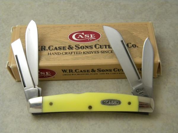 Case XX USA 1997 Yellow Composition 34052 Congress Knife in Box Case XX USA 1997 Yellow Composition 34052 Congress Knife in Box