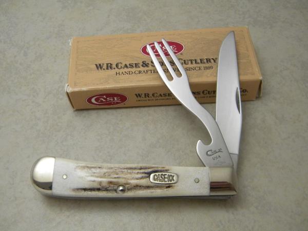 Case XX USA 1 Dot (1999) Vintage Stag V5254 HB SS Take Apart Hobo Trapper Knifein Box Case XX USA 1 Dot (1999) Vintage Stag V5254 HB SS Take Apart Hobo Trapper Knifein Box