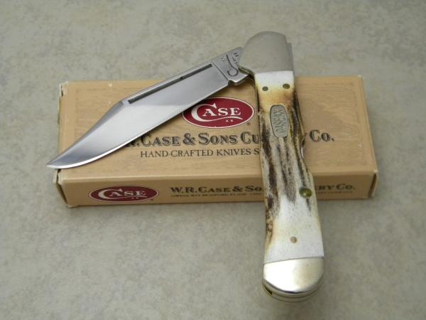 Case XX USA 2 Dot (1998) Genuine Stag 51549L SS Copperlock Knife in Box