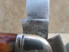 Forged USA   Four Blade Cattleman's Knife    (made by Camillus for Sears and Roebuck Co.) 