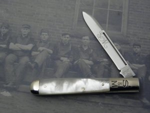 Schatt & Morgan, Keystone Series XX Pearl Signature Bolster Doctor’s Knife  - #051297: 2010,