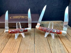 Cattaraugus Cutlery by A.G. Russell Seki Japan Made Hawbaker Muskrat  Set