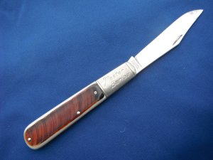 Vintage Colonial, Master Barlow Knife 4-7/8" Closed, Sawn Celluloid Handles
