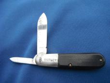 VINTAGE KUTMASTER BARLOW KNIFE , MADE IN USA!  ADVERTISING ON BLADE, VINTAGE USA POCKET KNIFE