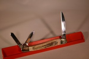 Hen & Rooster stag three blade congress