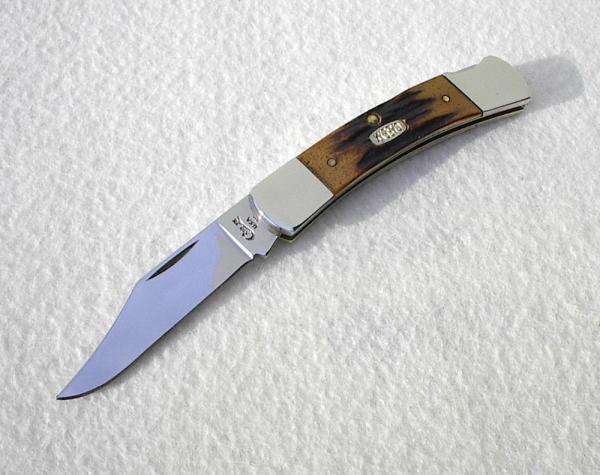 CASE XX USA RARE 1997 GENUINE STAG DISCONTINUED PATTERN # 51405L SS LOCK BACK KNIFE