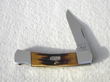 CASE XX USA RARE 1997 GENUINE STAG DISCONTINUED PATTERN # 51405L SS LOCK BACK KNIFE