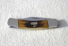 CASE XX USA RARE 1997 GENUINE STAG DISCONTINUED PATTERN # 51405L SS LOCK BACK KNIFE