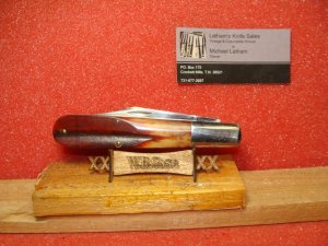CASE XX USA 1965-69 GRAND DAD BARLOW 6143 RED BONE HANDLES
