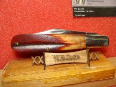 CASE XX USA 1965-69 GRAND DAD BARLOW 6143 RED BONE HANDLES CASE XX USA 1965-69 GRAND DAD BARLOW 6143 RED BONE HANDLES