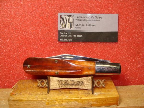 CASE XX USA 10 DOT 1970 GRAND DAD BARLOW 6143 RED BONE HANDLES CASE XX USA 10 DOT 1970 GRAND DAD BARLOW 6143 RED BONE HANDLES
