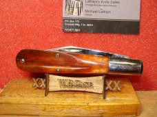 CASE XX USA 10 DOT 1970 GRAND DAD BARLOW 6143 RED BONE HANDLES CASE XX USA 10 DOT 1970 GRAND DAD BARLOW 6143 RED BONE HANDLES