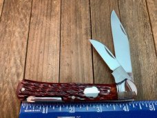 Cattaraugus by A.G. Russell Seki Japan Folding Hunter Brown Jigged Bone Cattaraugus by A.G. Russell Seki Japan Folding Hunter Brown Jigged Bone