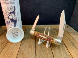 Great Eastern Cutlery Tidioute #33 Antique Autumn Jigged Bone