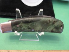 Tuna Valley 2020 Green Burl Rain Drop Damascus Phoenix Jack 1 of 50