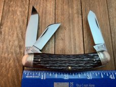 Winchester 3 Blade Sowbelly Stockman Black Box Queen Made Winchester 3 Blade Sowbelly Stockman Black Box Queen Made