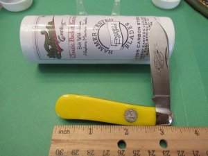 Great Eastern 2012 NKCA Youth Knife Yellow  Handle Pattern 56212