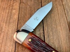 Great Eastern Cutlery Tidioute #29 Stockyard Whittler in Burnt Sienna Jigged Bone Great Eastern Cutlery Tidioute #29 Stockyard Whittler in Burnt Sienna Jigged Bone