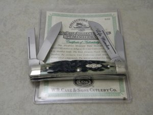 Case XX USA 2003 Allegheny Mountain Bone 64052 SS Life Member Medium Congress Knife