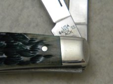 Case XX USA 2003 Allegheny Mountain Bone 64052 SS Life Member Medium Congress Knife