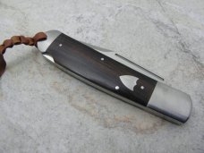 AG. Russell Large Folding Lockback Hunter with Cocobolo Handles #RUS-CV12CO: 5-2/4" closed AG. Russell Large Folding Lockback Hunter with Cocobolo Handles #RUS-CV12CO: 5-2/4" closed