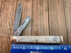 Hen and Rooster Damascus Polished Stag Doctor’s Knife Hen and Rooster Damascus Polished Stag Doctor’s Knife