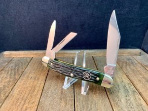 Henckels Herringbone Jigged Green Bone Whittler, Drop Dead Gorgeous!