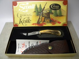 Case  XX USA 1979 Stag 523-3 1/4 Small Game Fixed Blade Sheath Knife in Box w/Sheath Never Opened