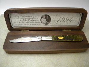 Case XX USA 6 Dot (1994) Green Bone 66143 SS Mary Petro Daddy Barlow Knife in Box