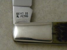 Case XX USA 6 Dot (1994) Green Bone 66143 SS Mary Petro Daddy Barlow Knife in Box