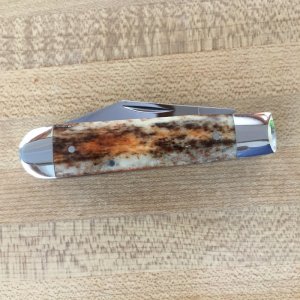 Case XX USA A6235 1/2 1 Dot Smooth Bone Appoloosa  Bone Handle knife