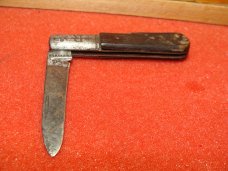 RUSSELL BARLOW 1930-46 SINGLE BLADE BARLOW WOOD HANDLES RUSSELL BARLOW 1930-46 SINGLE BLADE BARLOW WOOD HANDLES